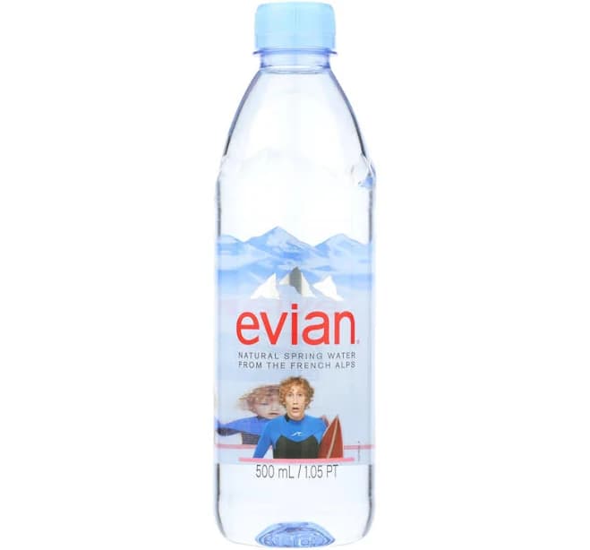 Evians Spring Water Spring Water Plastic - Water - Case Of 24 - 500 Ml