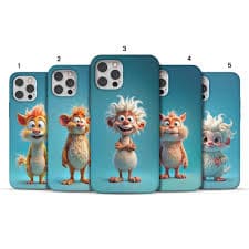 Playful Monsters Sky Phone Case – Glossy Cartoon Cover for iPhone 16 Pro Max, 15 Plus, 14, 13, 12, 11, XS & Samsung S25, S24, A55 - Etsy