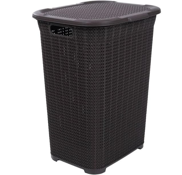 superio 50 Liter Knit Style Laundry Hamper with Cutout Handles
