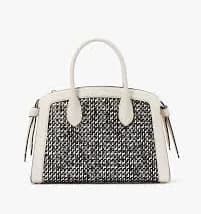 Kate Spade Knott Raffia Tweed Medium Satchel