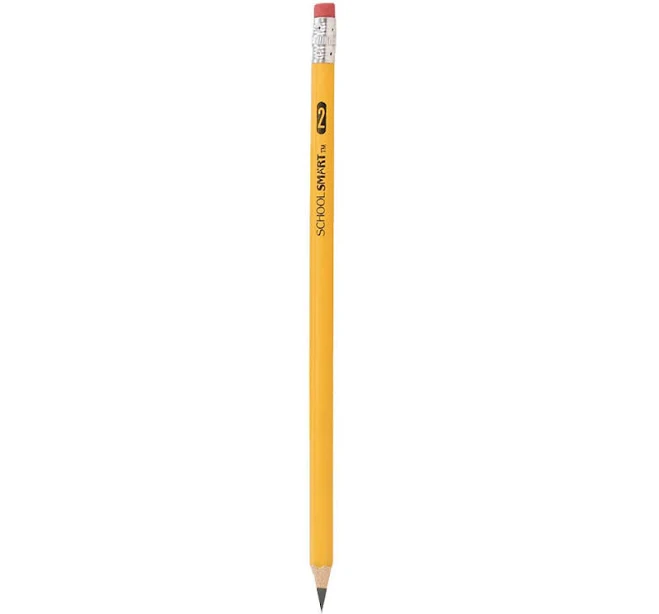 School Smart No 2 Pre-Sharpened Hexagonal Pencils