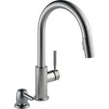 Delta Trask Single Handle Kitchen Faucet with Sprayer