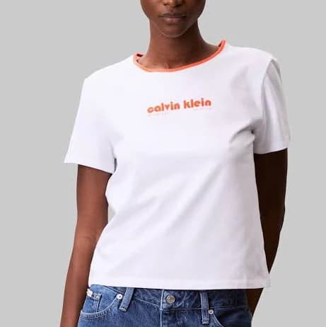 Calvin Klein Jeans Logo Ringer T-Shirt