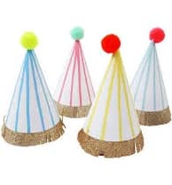 Meri Meri Stripe Pompom Party Hats