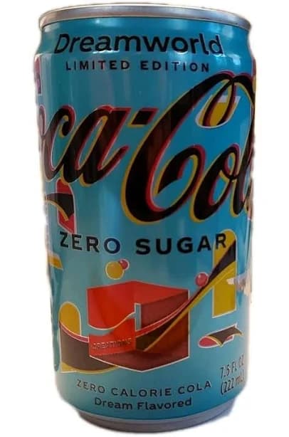 Coca Cola Zero Sugar Dreamworld 7.5 Oz / 222 Ml Can Limited Edition