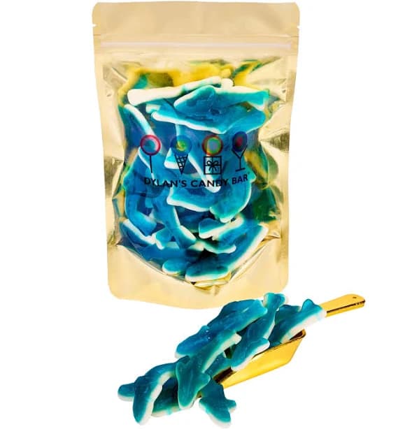 Raspberry Gummy-Mallow Killer Sharks Bulk Bag