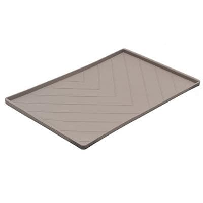 Chevron Silicone Food Mat - Dark Gray - Medium