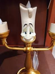 DISNEY PARKS LUMIERE BEAUTY & THE BEAST 11" LIGHT-UP CANDELABRA FIGURINE NWT | eBay