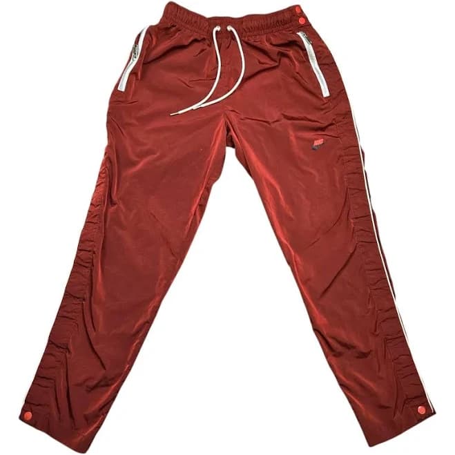 Nike Sportswear Essentials Woven Tearaway Pants Mens M Red Dm6686-662.