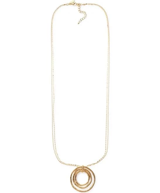 Style & Co. Multi-Chain Circle Pendant Necklace