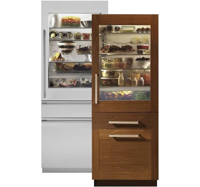 Monogram 30" Built-in Bottom Freezer Refrigerator with Glass Door