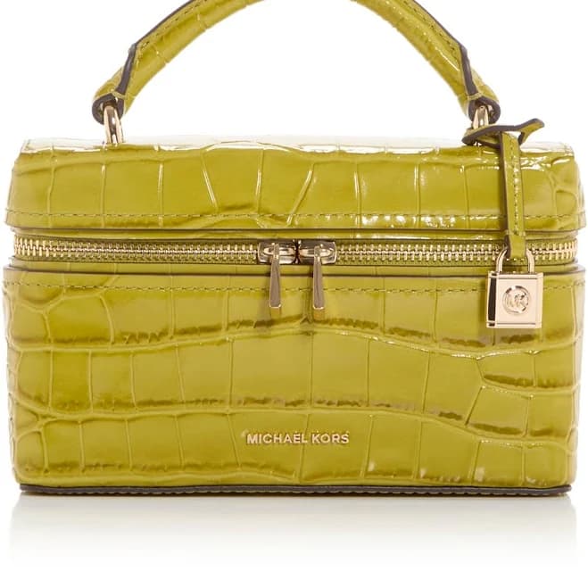 MICHAEL Michael Kors Jana Crocodile Embossed Leather Convertible Crossbody Bag