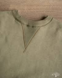 Warehouse Lot 401 - Loopwheel Sweatshirt - OD Green – Withered Fig