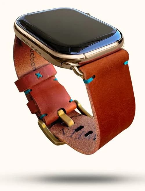 bluebonnet The Companion Horween Leather Apple Watch Band