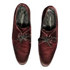 Dolce & Gabbana Men's Size 8 Velvet Shoes