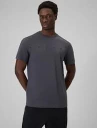 Men's regular fit printed T-shirt - grey
