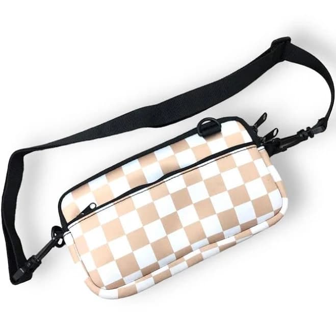 Checkerboard Cross Body Purse
