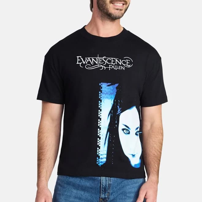 Evanescence Men's Boxy Fit Graphic Tee
