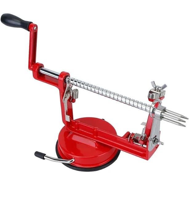 3‐in‐1 Fruit & Vegetable Peeler, Slicer & Corer with Suction Base Kitchen To