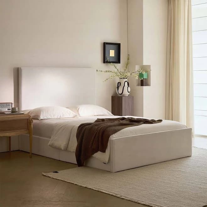 Tall Headboard Upholstered Bed
