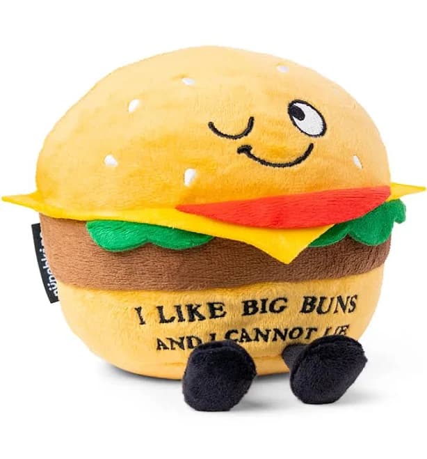 Punchkins I Like Big Buns & I Cannot Lie Plush Hamburger