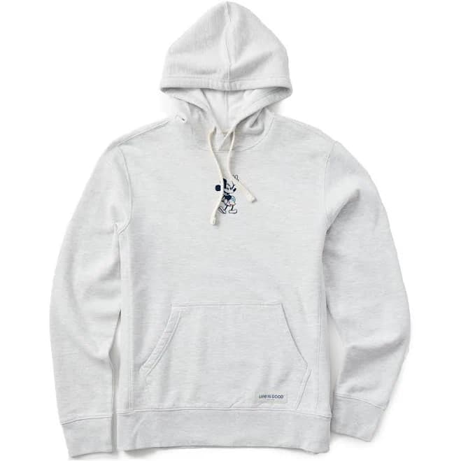 Life Is Good Men's Steamboat Willie Peace Mini Tie Dye Fleece Hoodie