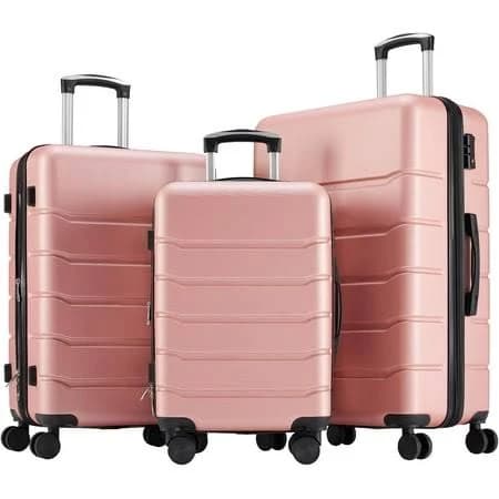 Concetta 3 Pcs ABS Hardside Luggage Sets