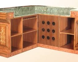 6 Ft. Beechwood Cocktail Bar With Marble Top - Wine Bar - Bar 129COR - Etsy