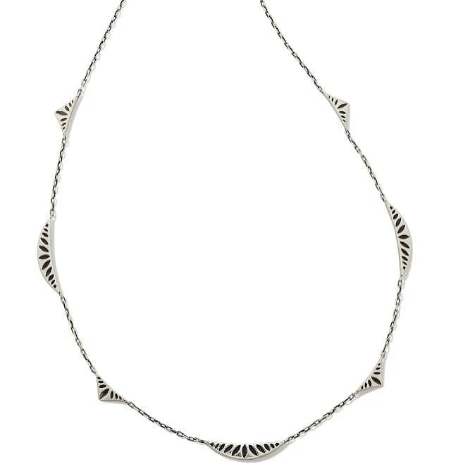 Kendra Scott Sophee Strand Necklace in Oxidized Sterling Silver