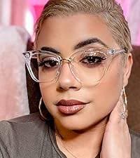 Amazon.com: Zeelool Stylish TR90 Cat Eye Blue Light Blocking Glasses for Women Computer Gaming Eyewear Pablo OX017894-01 Dark-Green : Health & Household
