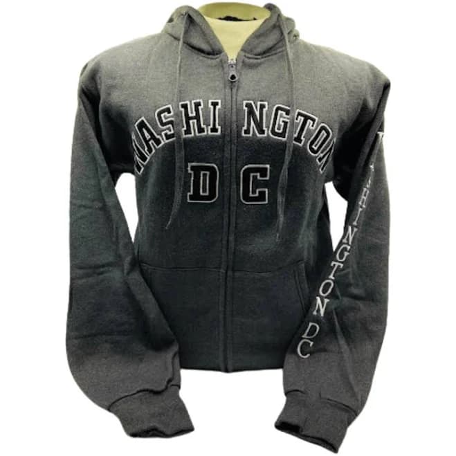 SWEATSHIRT-DC Grey Zip