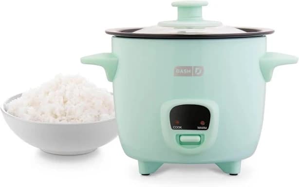 Dash Mini Rice Cooker Steamer With Removable Nonstick Pot