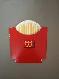 McDonald's WcDonalds Medium Fry Box - UNUSED