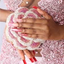 Bags | Pink Flower Clutch | Poshmark