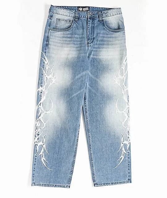 Broken Promises Men's CyberSig Baggy Denim Jeans