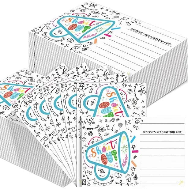 Motiskyy 200 Count Positive Shout Out Cards