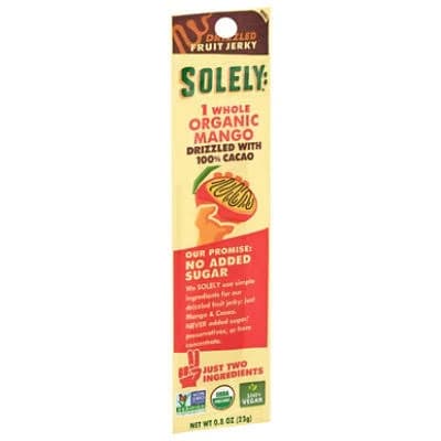 Solely Mango Drizzled Fruit Jerky