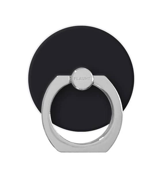 Flaunt Matte Black Adhesive Phone Ring Stand