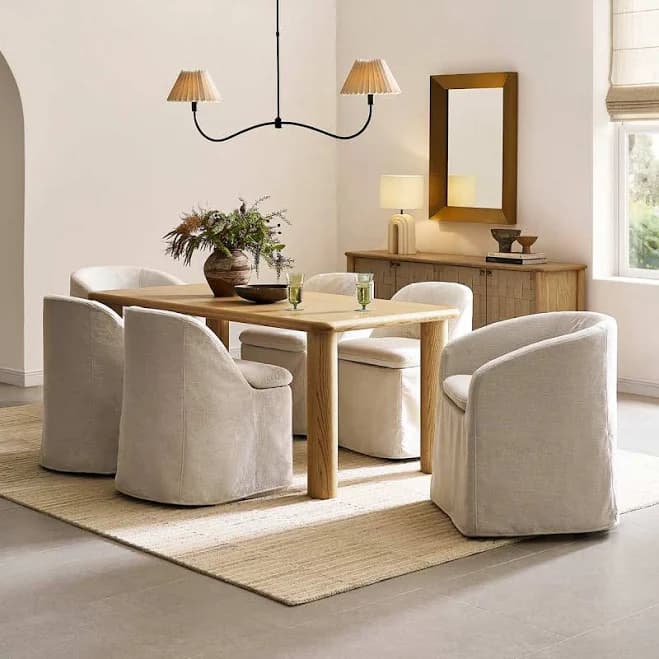 Castlery Ashen Rounded Edges Dining Table