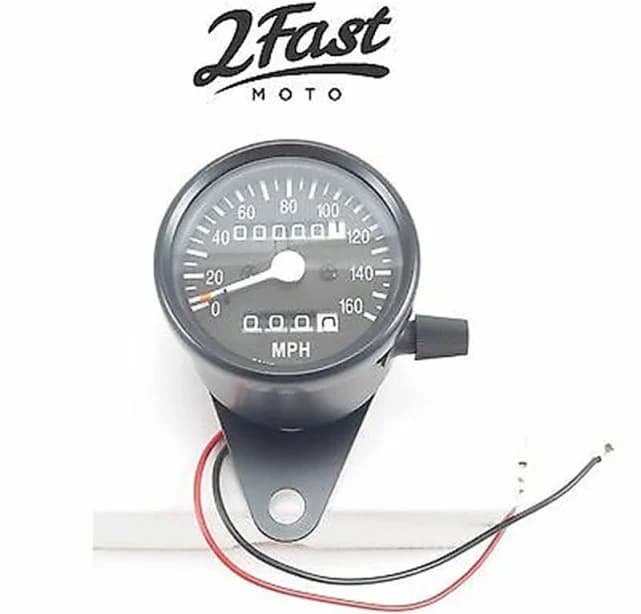 2fastmoto Speedometer Gauge Custom Analog For Most Motorcycles