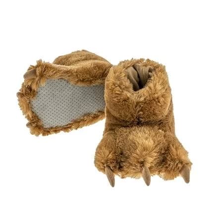 Adult Brown Bear Child Paw Slippers