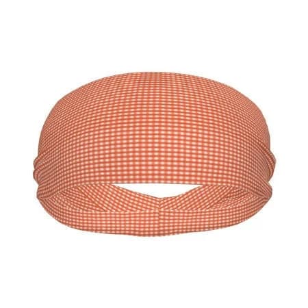 Gingham Printed Moisture Wicking Sports Headbands