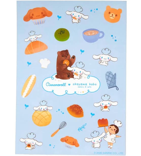 Cinnamoroll x Okayama Kobo 18-pc Sticker Sheet