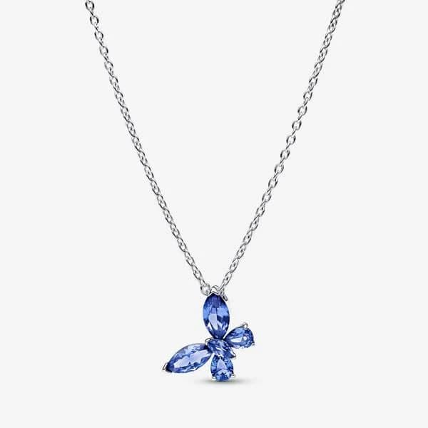 Pandora Butterfly Pendant Silver Necklace