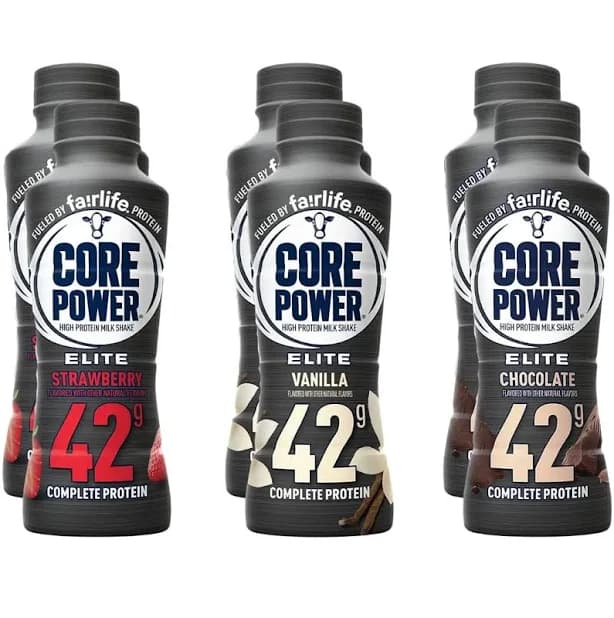 6 Pack 42g High Protein Milk Shakes Variety Pack Ready to Drink for Workout Recovery, 14 Fl Oz 6 PK