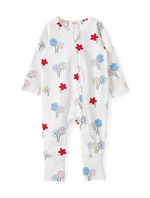 Cotton On Kids Billie Long Sleeve Zip Romper