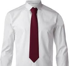 WDXQHY Pure Wine red Men's Silk Necktie Floral Print Tie for Business Casual Wear Polyester Fabric Perfect for Weddings Dating business tie at Amazon Men's Clothing store