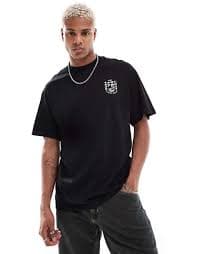 Jack & Jones oversized T-shirt with ramen back print in black | ASOS