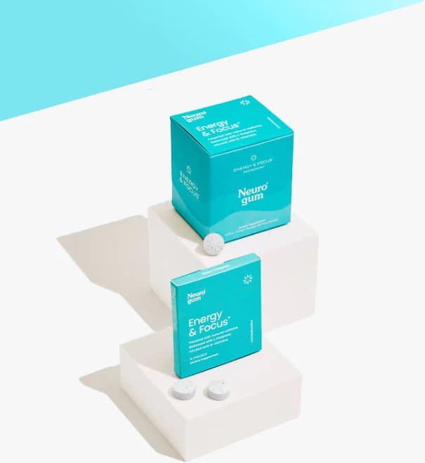 NeuroGum Energy and Focus Gum Peppermint