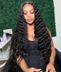 Deep Wave Natural Color 13x6 Transparent And HD Lace Full Frontal Wigs – Yessilkyhair